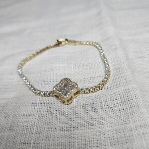 Bella Luce White Cubic Zirconia Clover Tennis Bracelet 18k Over Sterling Silver